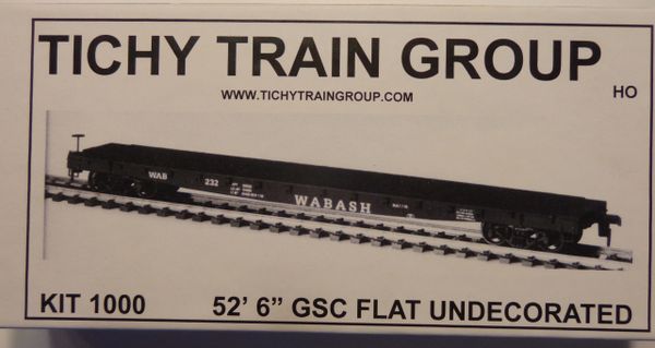 TICHY TRAINS 1000 HO SCALE 53 FT FLATCAR KIT