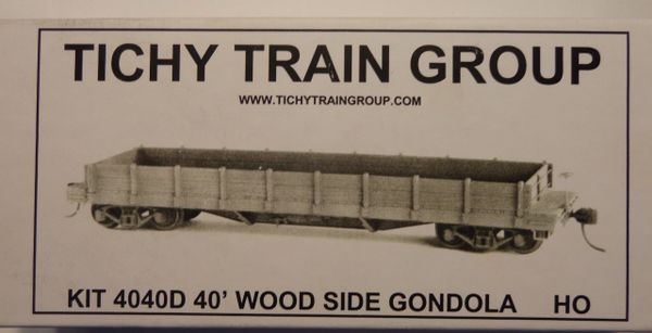 TICHY 4040D HO SCALE WOOD GON UNDECORATED KIT