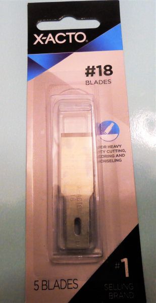 XACTO #18 CHISEL BLADES- 5 PK.