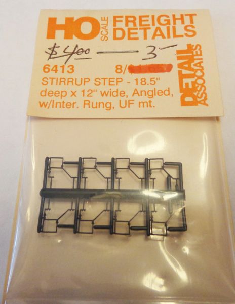 DETAIL ASSOCIATES 6413 STEP STIRRUP PARTS FOR FREIGHT CARS