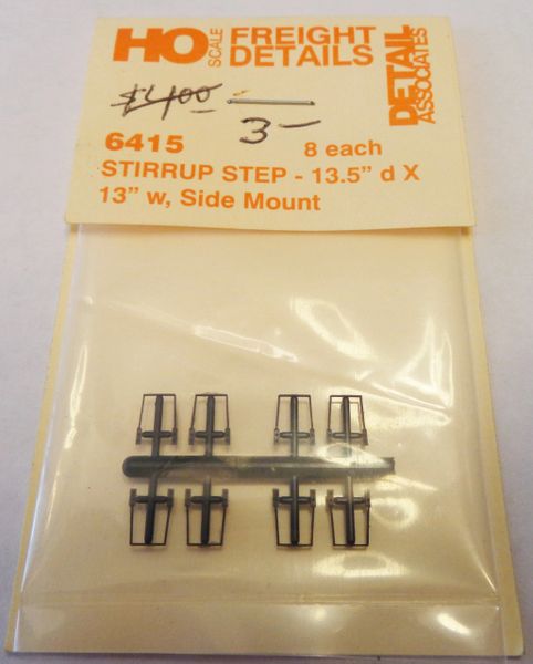 DETAIL ASSOCIATES 6415 STEP STIRRUP PARTS FOR FREIGHT CARS