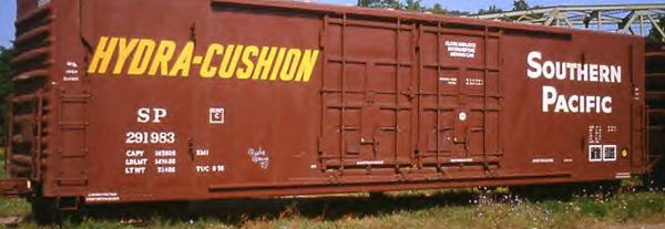 SOUTHERN PACIFIC EVANS TYPE HYDRA-CUSHION BOXCAR G-CAL DECAL SET