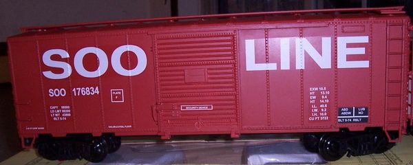 SOO LINE 40 FT SD BOXCAR G-CAL DECAL SET