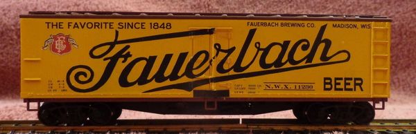 FAUERBACH BEER WOOD BOXCAR HO DECAL SET