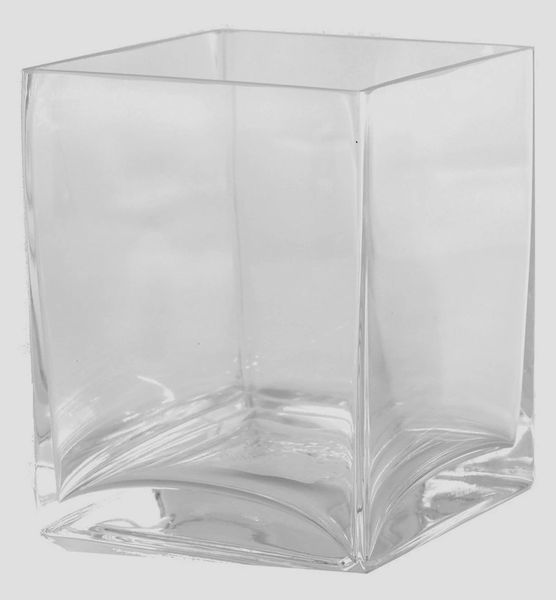 6 Square Glass Vase Home Decor Items Decorative Items