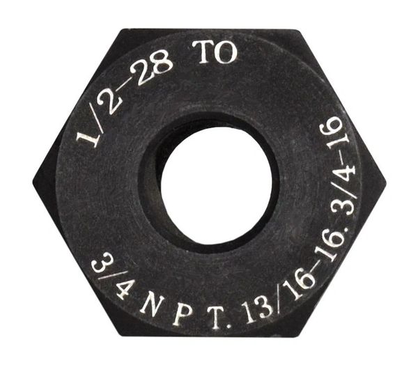2 Pack Thread Adapters And Washers, 1/2 * 28-3/4 * 16, Black