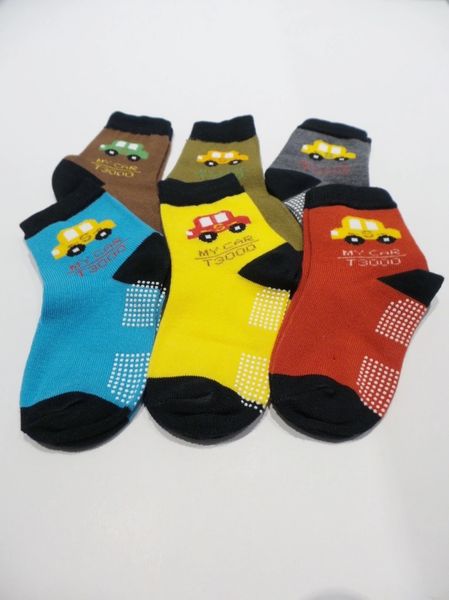 MyCar Kids non slip socks Anti-slip socks preschool Kindergartners 3-5 
