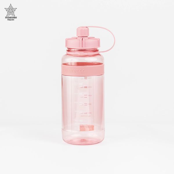 2000ml Large Water Bottle Half Gallon With Straw