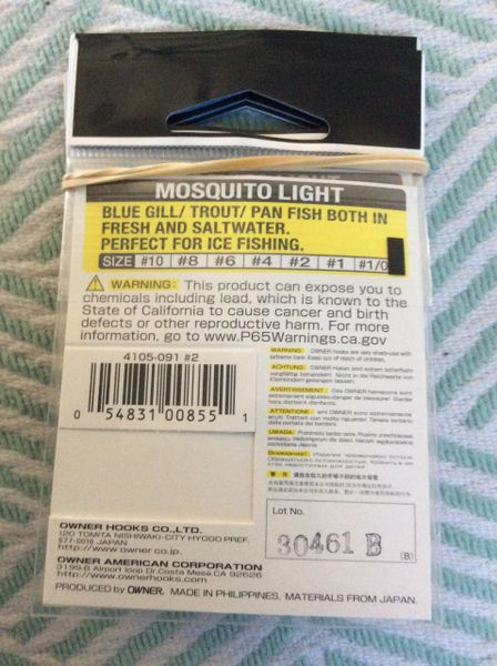 Owner Mosquito Light Hook 4105, 1/0