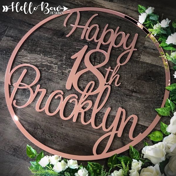 60cm Hoop - Script Font 3