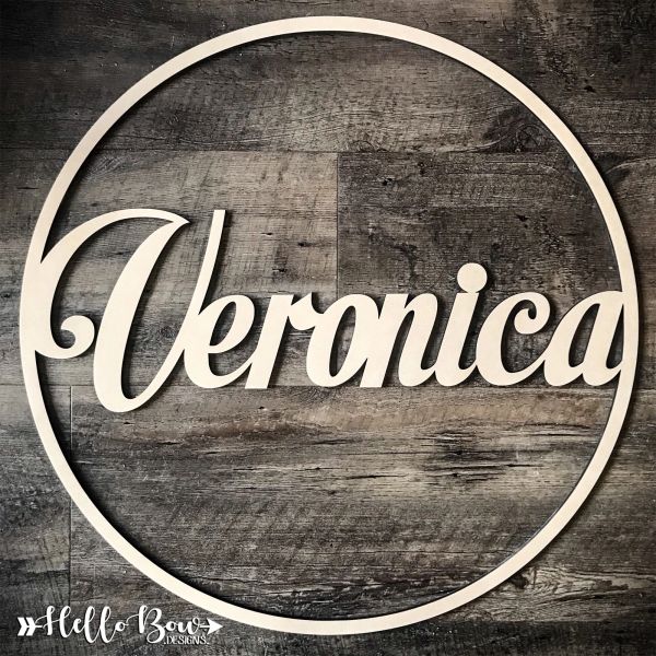 40cm Hoop - Script Font 5