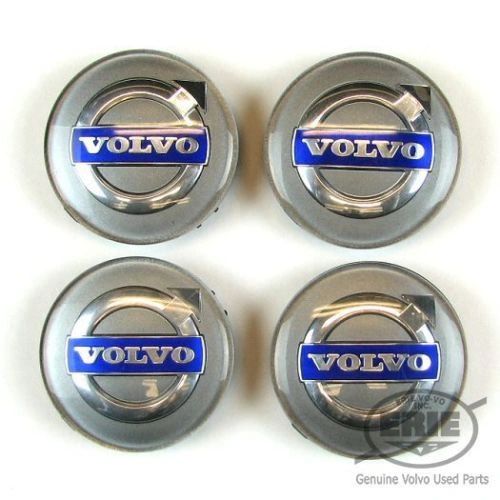 Set of 4 Volvo Silver Center Caps for S60 S80 S70 V70 C70 XC90 850 Wheels