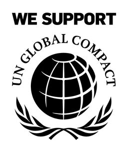 We support UN Global Compact logo. 
