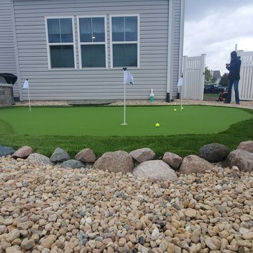 backyard putting green