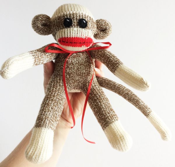 miniature sock monkey