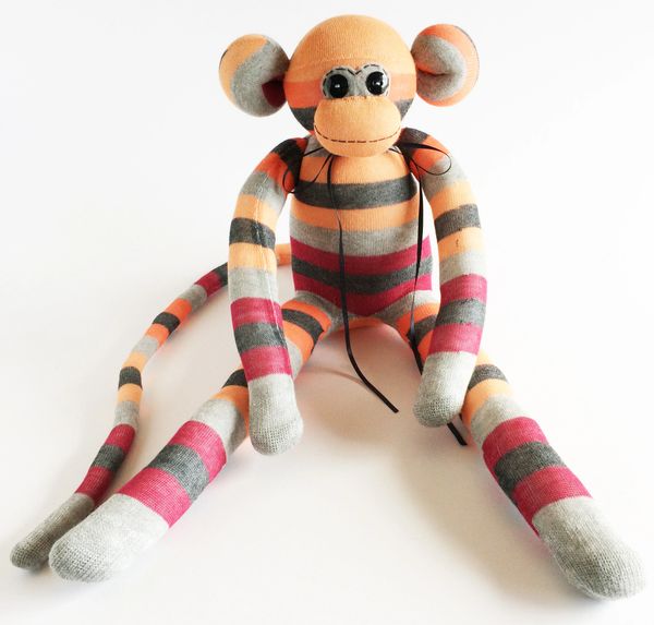 Grey monkey best sale stuffed animal