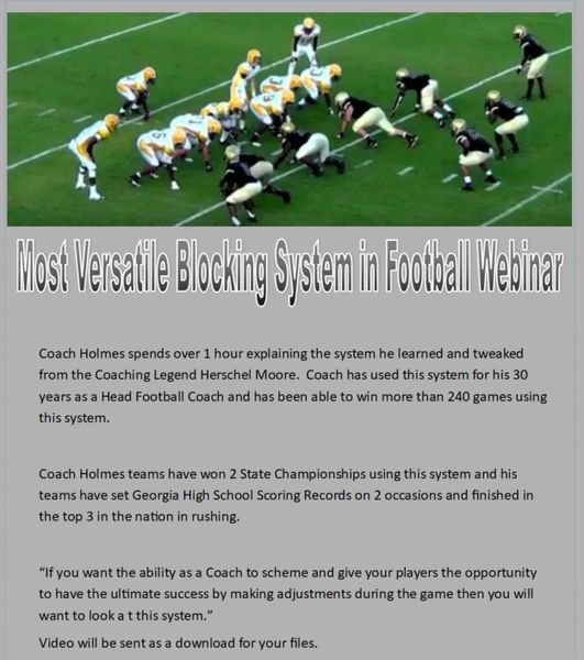 Most Versatile Blocking System in Football Webinar