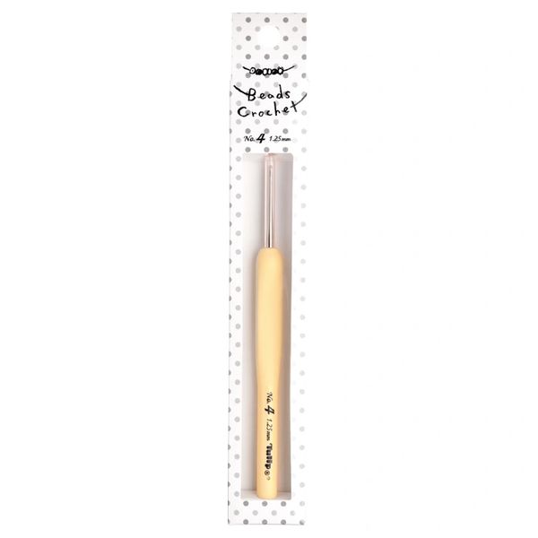 Tulip Sucre Bead Crochet Hook with Cushion Grip, Size 4 (1.25mm)