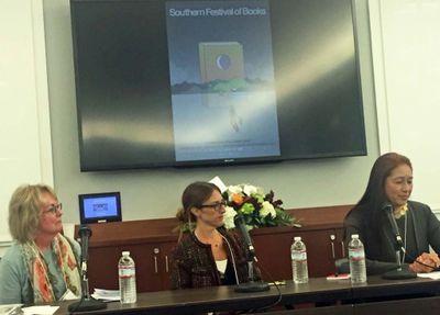 Authors Bonnie Tinsley, Jamie Sumner & Kumiko Makihara presenting at 2018 Southern Festival of Books