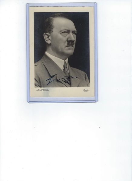 Adolf Hitler signed photo