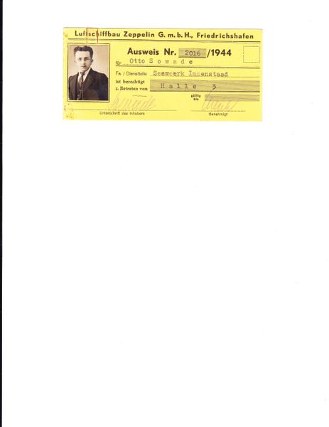 Zeppelin Ausweis ID