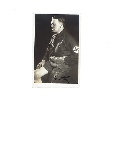 Adolf Hitler signed photo