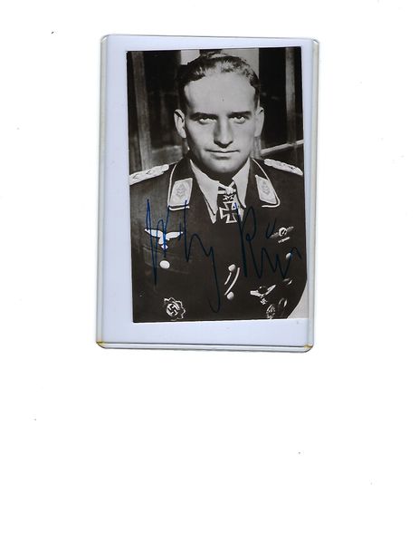 Postwar signed photo of Hans-Ulrich Rudel