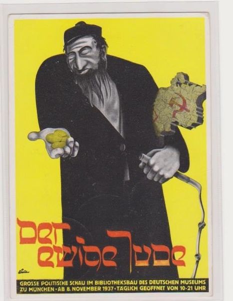 Anti Jewish postcard