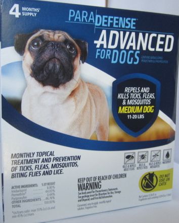 Dog Flea & Tick Treatment - Para Defense Advanced - 11 to 20 LBS - 4 ds – Topical