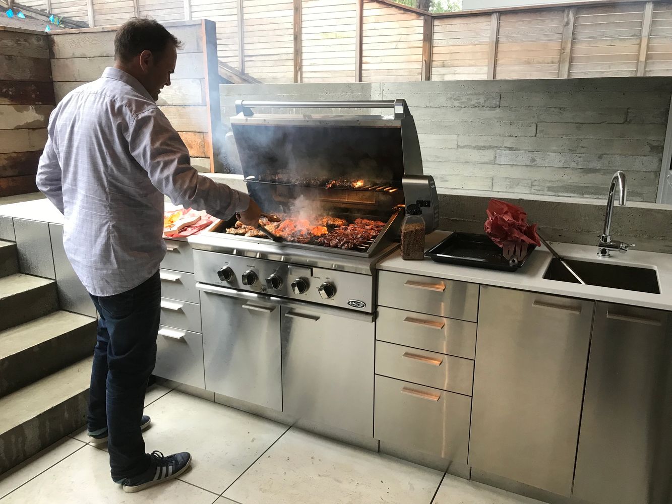 sterling stainless outdoor kitchen cabinets, dcs bbq