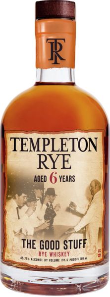 Templeton 6 Year Rye Whiskey