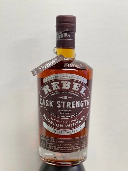 Rebel Cask Strength Bourbon Whiskey Single Barrel Select