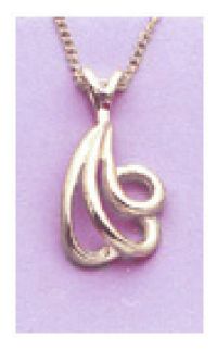 14kt Gold or Sterling Silver Fancy Style Pendant Setting