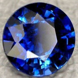 ROUND BRIGHT BLUE LAB CREATED SAPPHIRE (1mm to 13mm)