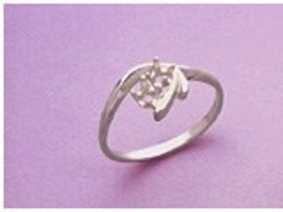 Sterling Silver 3mm Round Friendship Style Pre-Notched Ring Setting Size 5-9