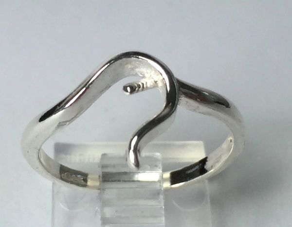 4-8mm Pearl Sterling Silver Pre-Notched Ring Setting Size 6-10