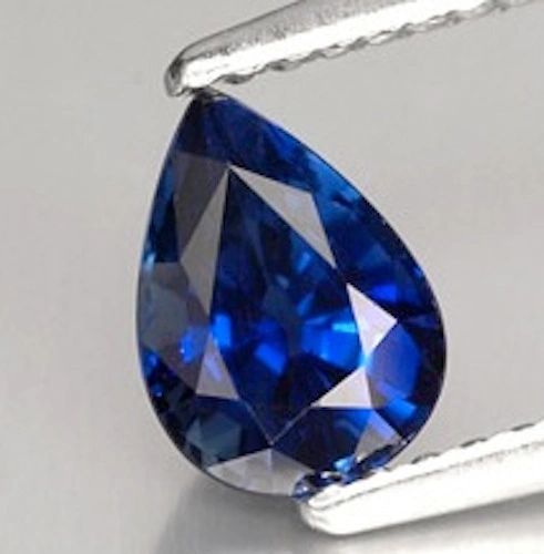 Pear Faceted AAA Lab Created Blue Sapphire #34 (5x3mm to 16x12mm)