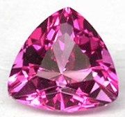 Trillion Faceted AAA Lab Created Pink Sapphire #3 (3x3mm to 16x16mm)
