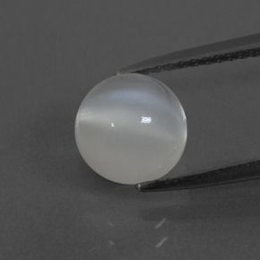 ROUND CABOCHON PEARL WHITE GENUINE MOONSTONE (3mm - 10mm)