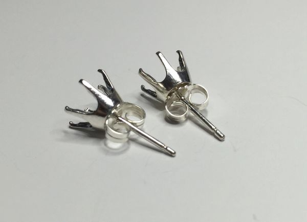 *Pre-Notched Earring Settings | Gems and Settings Below Wholesale!