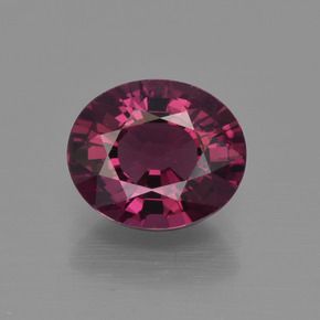 OVAL FACETED AAA BRIGHT PURPLE RED (NATURAL) RHODOLITE GARNET (5x3-10x8mm)