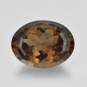 OVAL FACETED AAA BRIGHT (NATURAL) SMOKY QUARTZ (14x10-20x15mm)