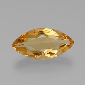 MARQUISE FACETED AAA BRIGHT GOLDEN (NATURAL) CITRINE