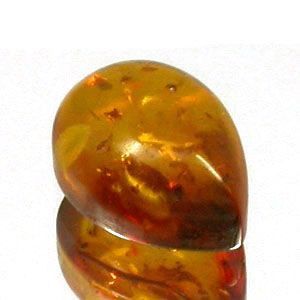 AAA Rated Pear Cabochon Genuine (Natural) Rich Golden Baltic Amber (6x4mm-15x10mm)