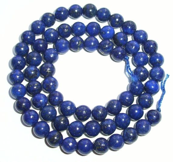 16" Strand of AAA Rated Genuine (Natural) Afghani Lapis Lazuli Beads (3mm-10mm)