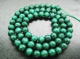 16" Strand of AAA Rated Genuine (Natural) Green With Swirls Malachite Beads (3mm-10mm)