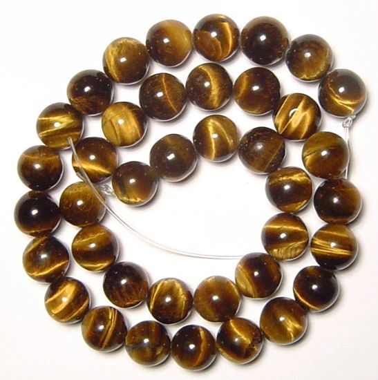 16" Strand of AAA Rated Genuine (Natural) Tiger Eye Beads (3mm-12mm)