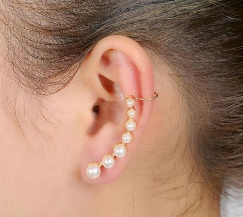 Pair of Imitation Pearl Cascade Earring