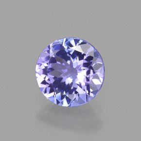 ROUND FACETED AAA BRIGHT BLUE (NATURAL) PRECIOUS TANZANITE