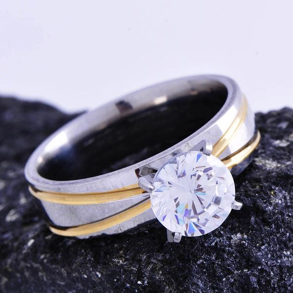 Buy Yellow Gold Filled and CZ Solitaire Ring: Gems By Deni | Gems and ...